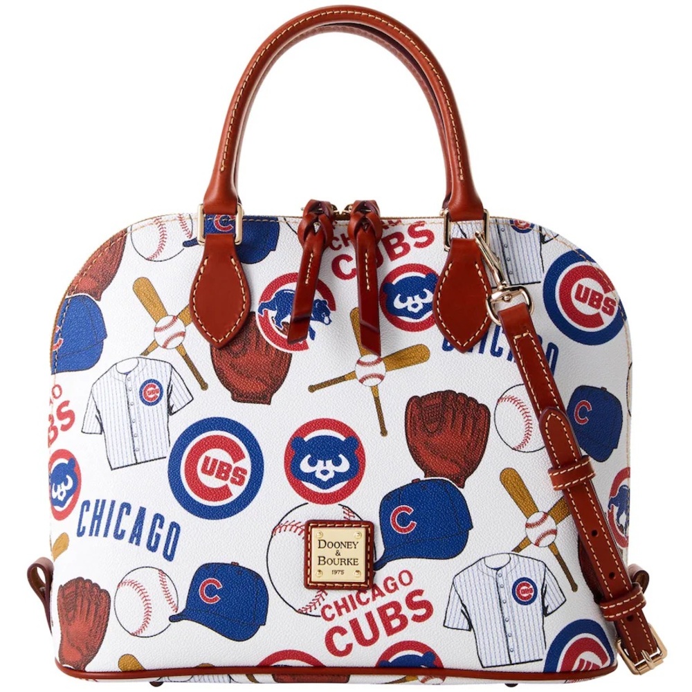 Dooney & Bourke Chicago Cubs MLB Satchel Bag in White